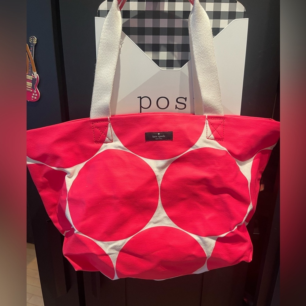 Kate Spade polka dot small tote